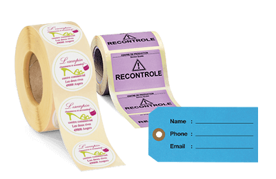 Porta documentos e Etiquetas personalizadas