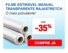 Filme estir&aacute;vel manual transparente rajastretch
