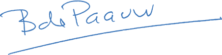 Bernard de Paauw Signature